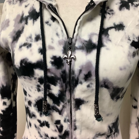 Royal Plush velour fitted zip up hoodie - Picture 2 of 13